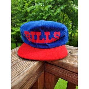 Vintage 90s Corduroy Buffalo Bills Snapback Hat Starline